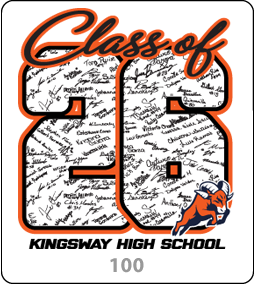 Class of 2026 Signature Design 100 Gariel Screen printing