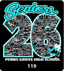 Class of 2026 Signature Design 119 Gariel Screen printing