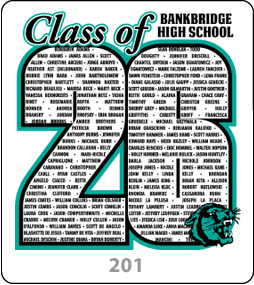 Class List Design 201 Class of 2026 Gariel Screen printing