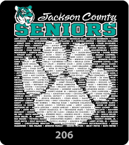 Class List Design 206 Class of 2026 Gariel Screen printing