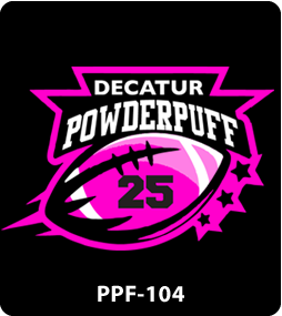 powder puff design 104 2025 gariel screen printing