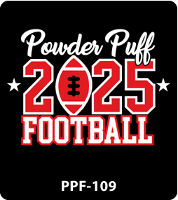 powder puff design 109 2025 gariel screen printing